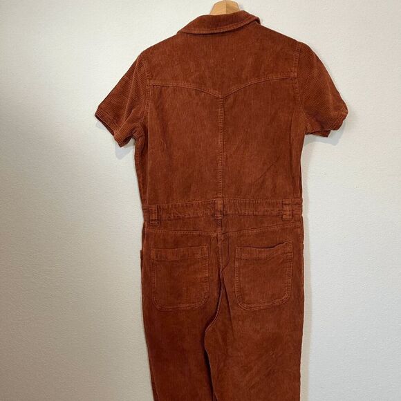 Urban Outfitters BDG Chocolate Brown Smith Corduroy Coverall Jumpsuit Small - Picture 5 of 7